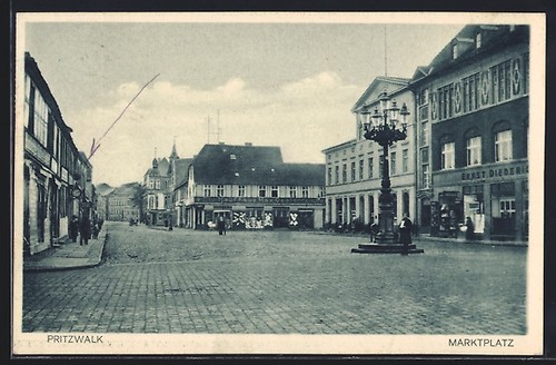 Pritzwalk postcard market - pritzwalk,,