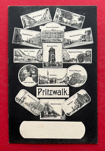 Postcard pritzwalk around 1910 - postcard,