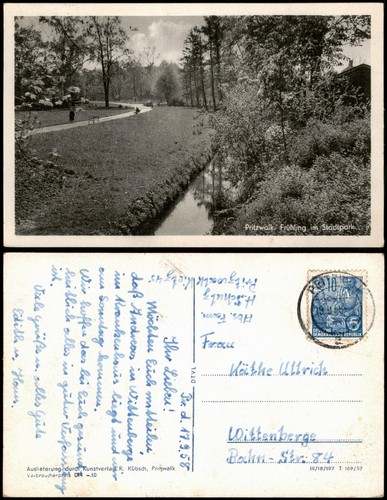 Postcard pritzwalk spring - postcard, in