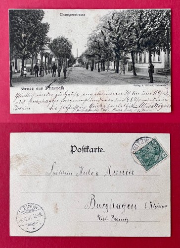 Postcard pritzwalk 1901 view - postcard,