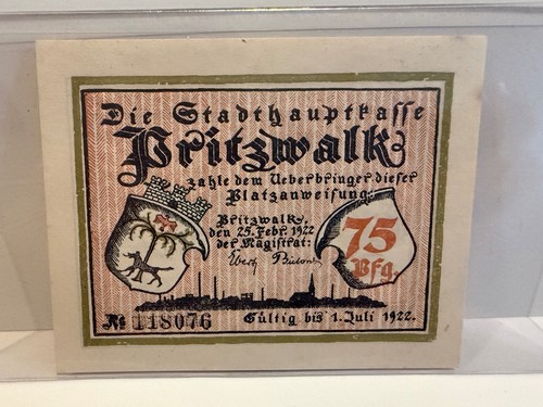 1922 germany pritzwalk - germany, 75