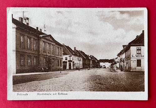 Postcard pritzwalk 1936 view - postcard,