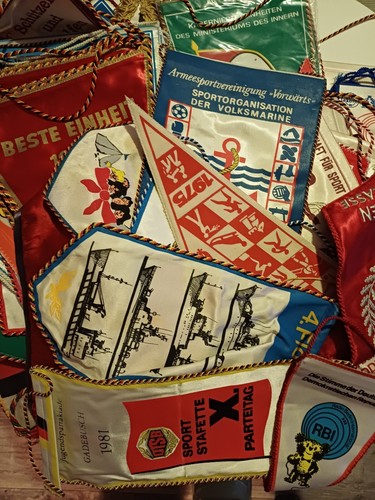 Ddr wimpel stasi fußball - wimpel,