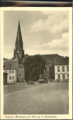 Pritzwalk market square church - market,