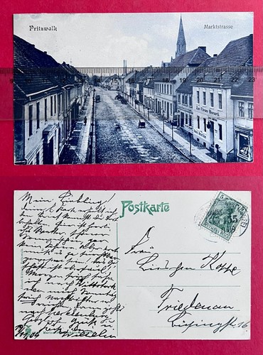 Postcard pritzwalk 1909 - pritzwalk,