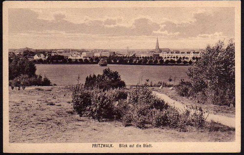 58231 postcard pritzwalk 1921 - postcard,
