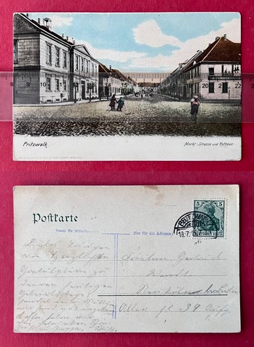 Postcard pritzwalk 1915 view - 1915,