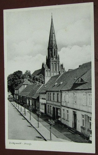 Postcard pritzwalk church - postcard,