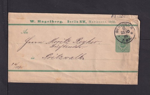 1889 privat ganzsache - 1889,, pf.